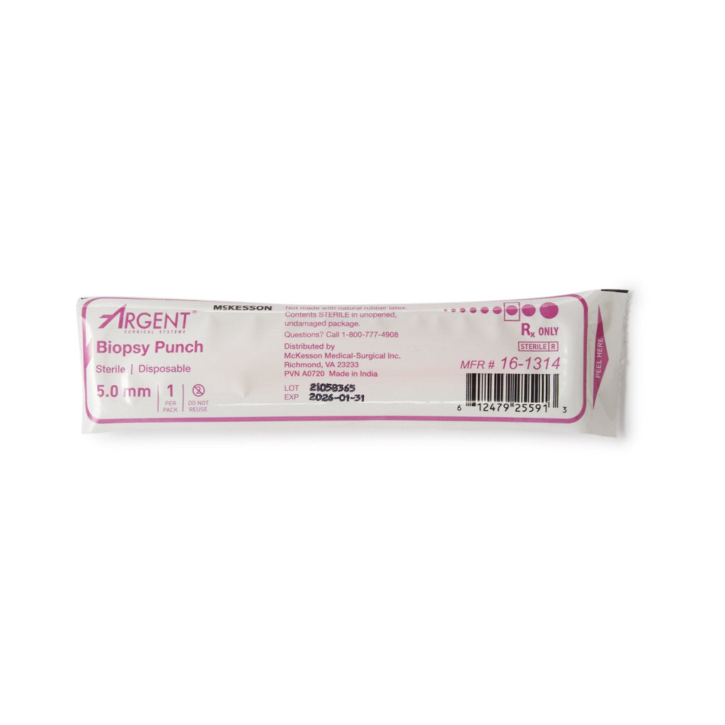 McKesson Argent™ Disposable Biopsy Punches, 5.0 mm 16-1314