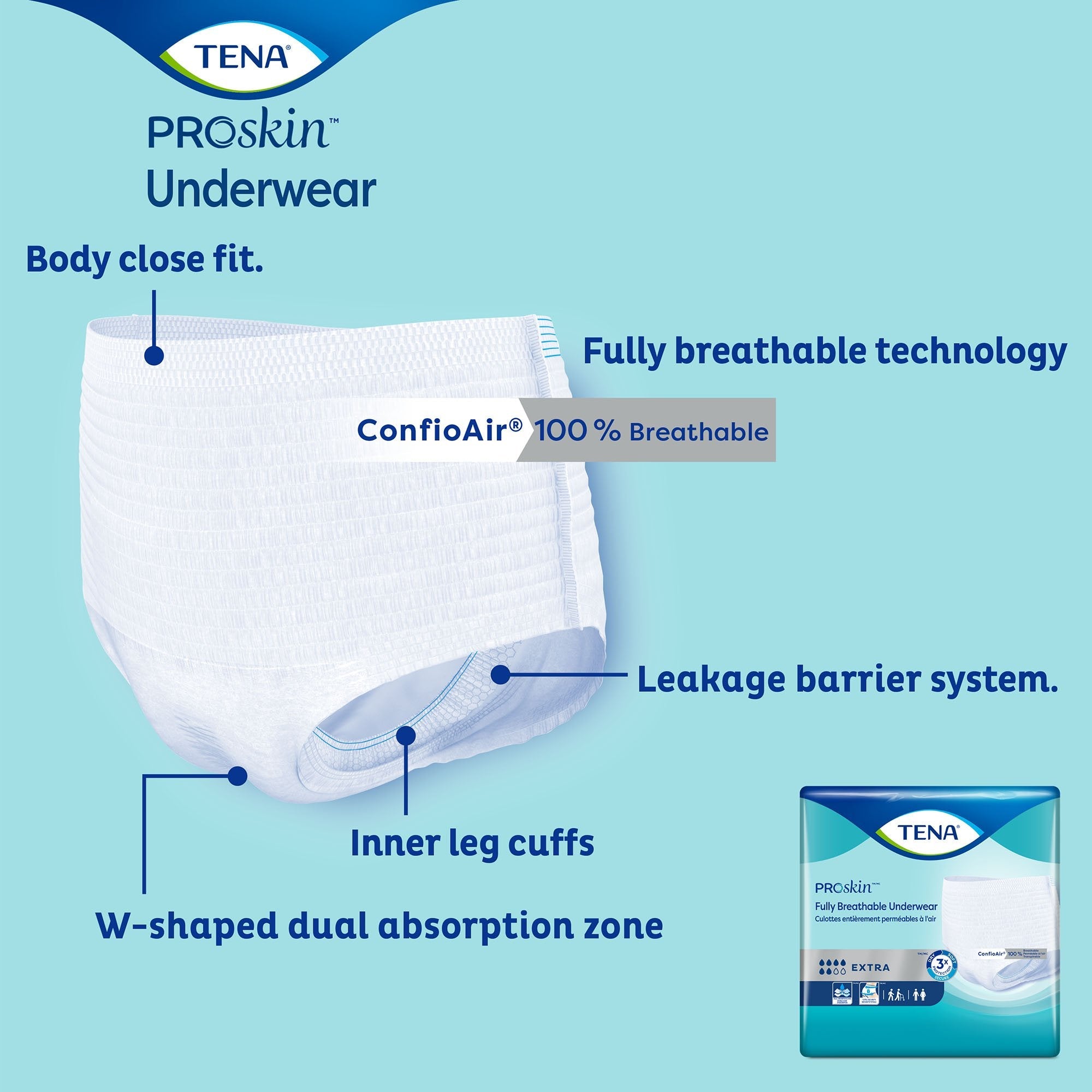 Tena® ProSkin™ Extra Absorbent Underwear, Extra Large 72425