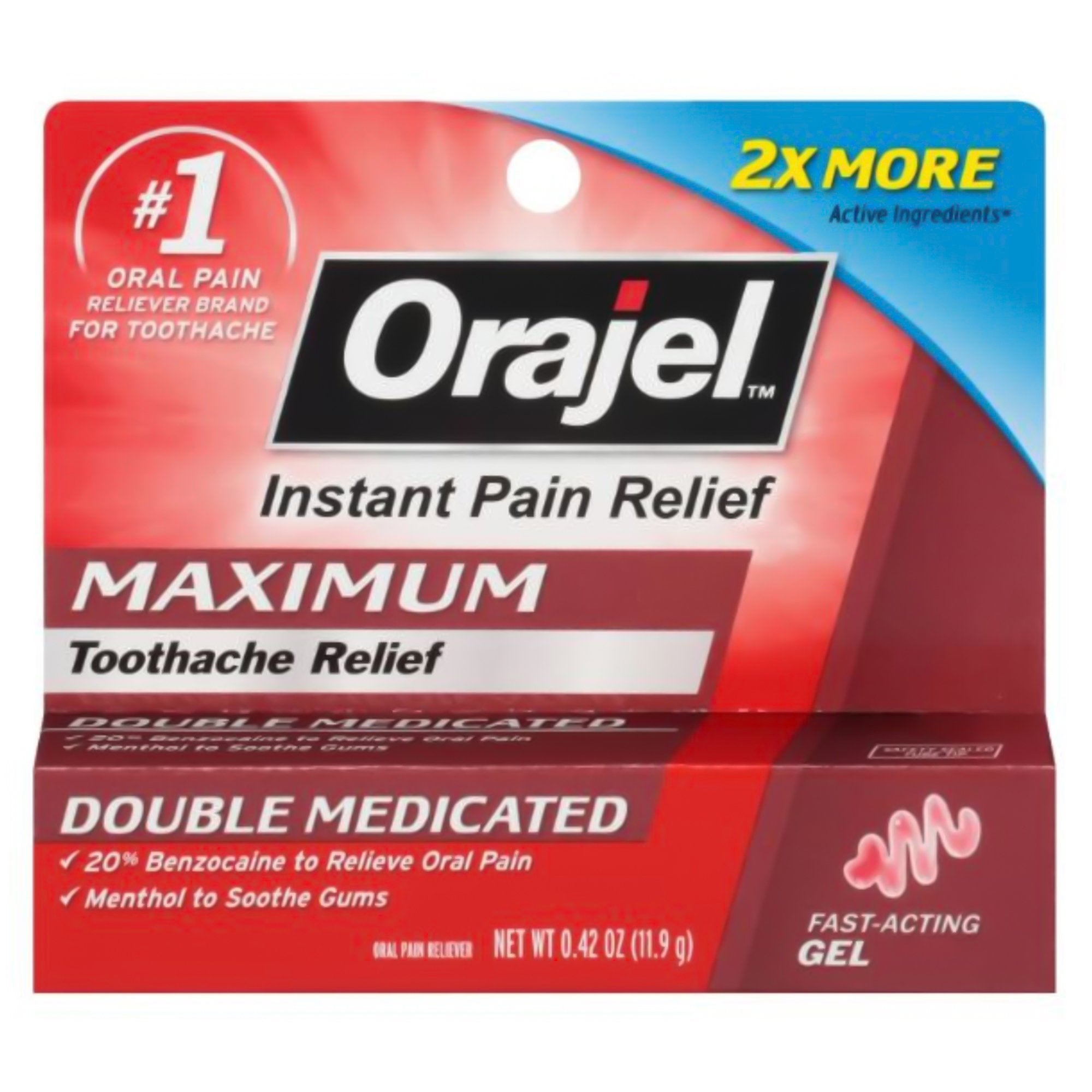 Orajel™ 2X Toothache & Gum Medicated Gel 31031043028