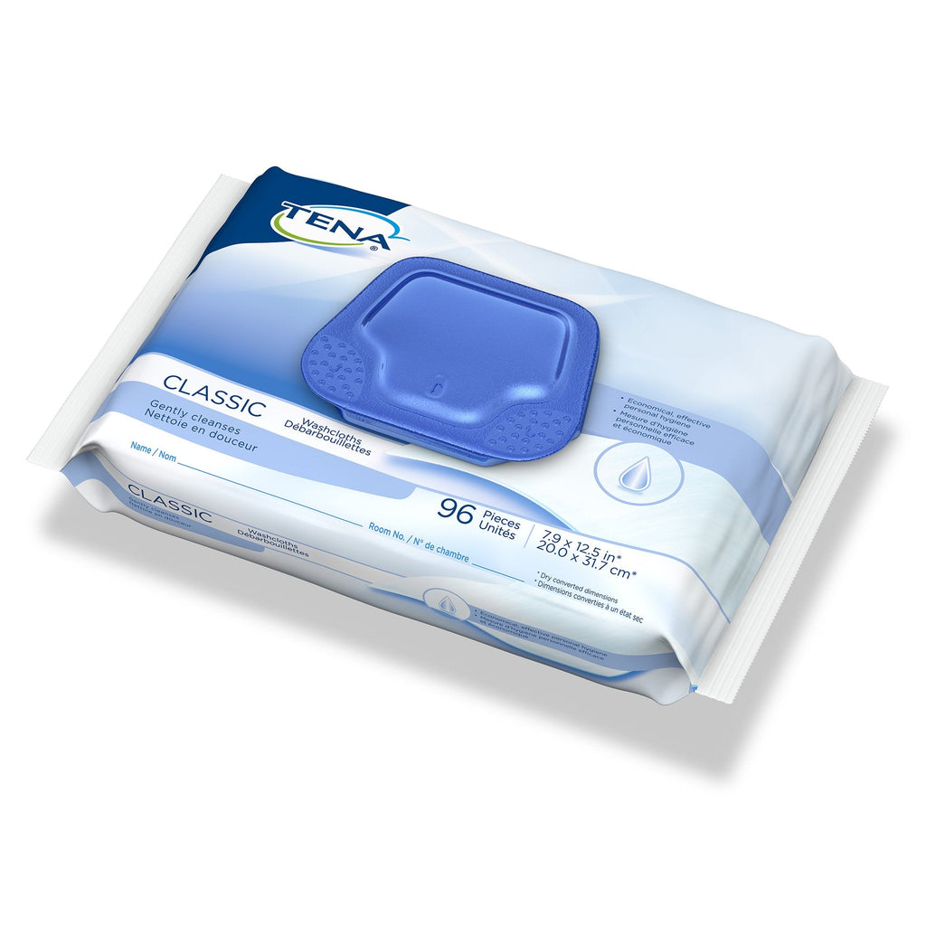 Tena® Scented Classic Washcloth, Soft Pack 65728