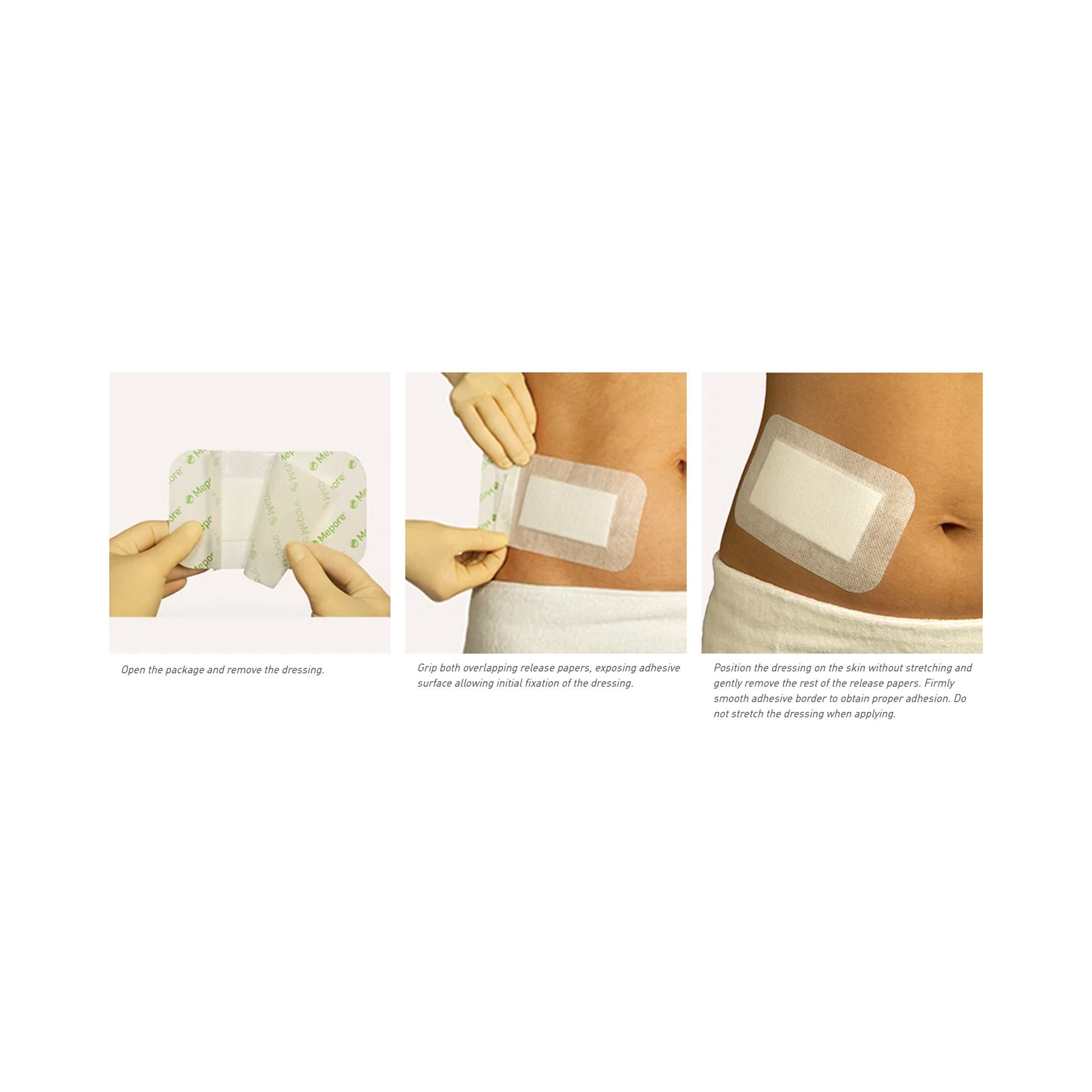 Mepore® Adhesive Dressing, 3 x 8 Inch 671100