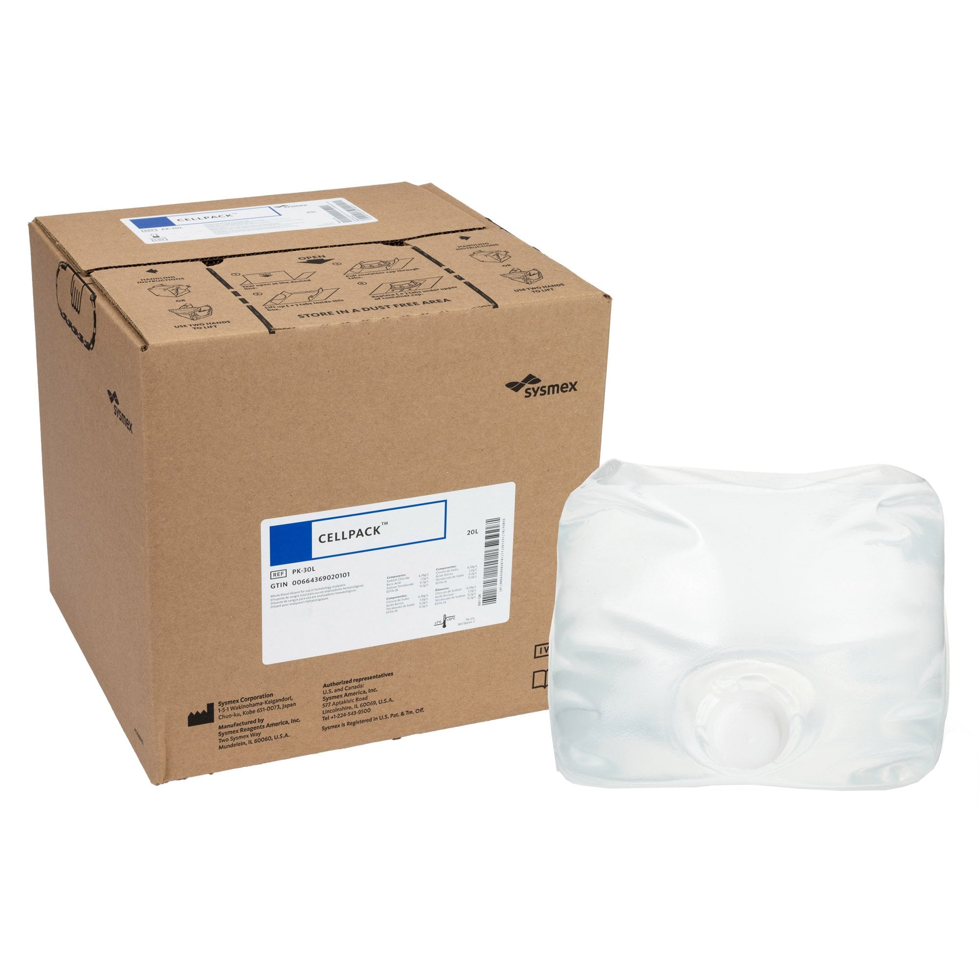 Cellpack® Hematology Reagent Diluent, Sheath Fluid test PK-30L
