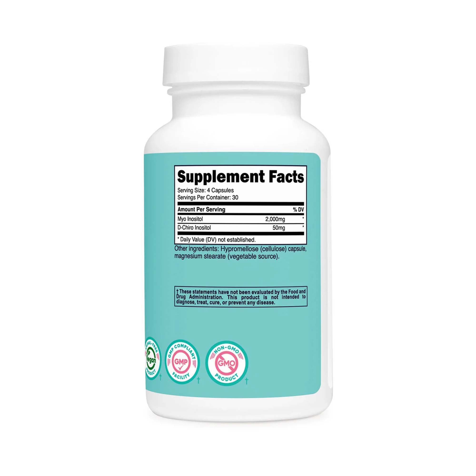 nutricost® Myo & D-Chiro Inositol for Women's Hormonal and Metabolic Health NTC506101