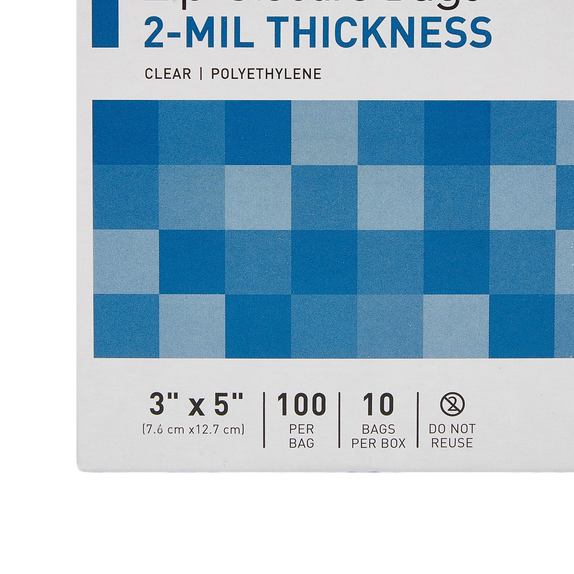 McKesson Zip Closure Bag, 3 x 5 in. 4578