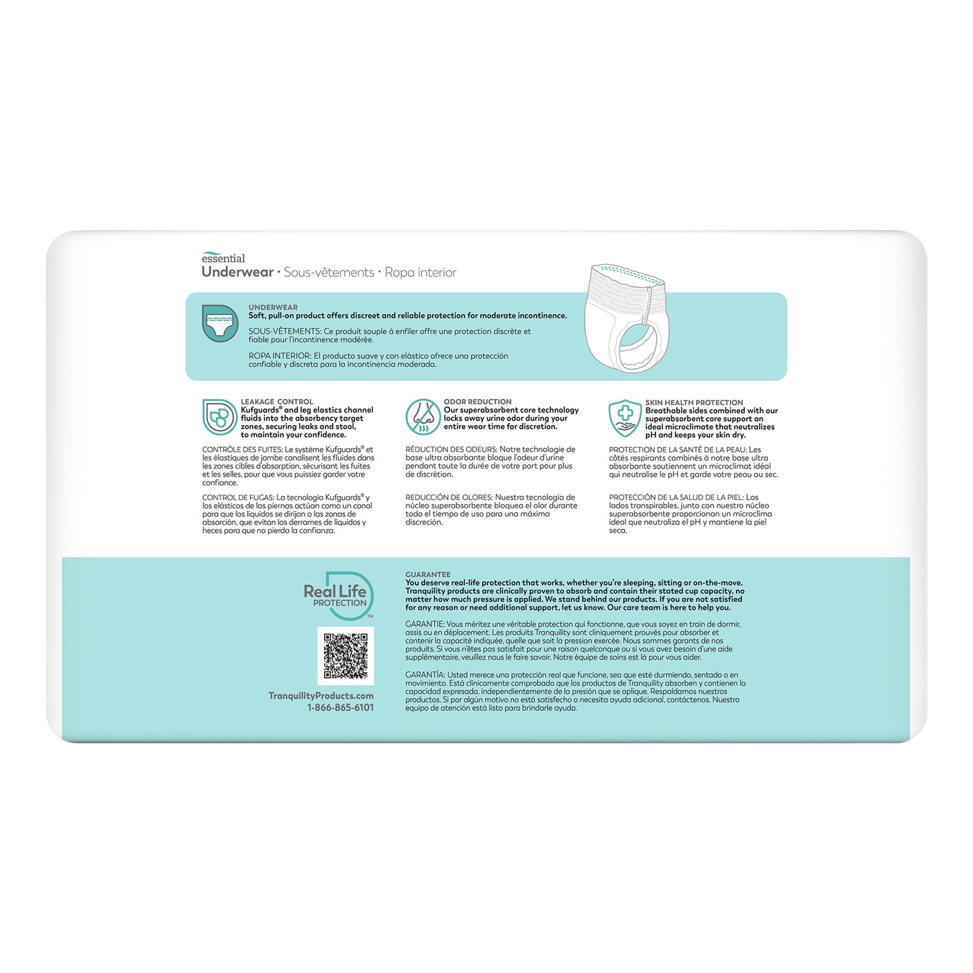 ComfortCare™ Absorbent Underwear, Small 2974-100