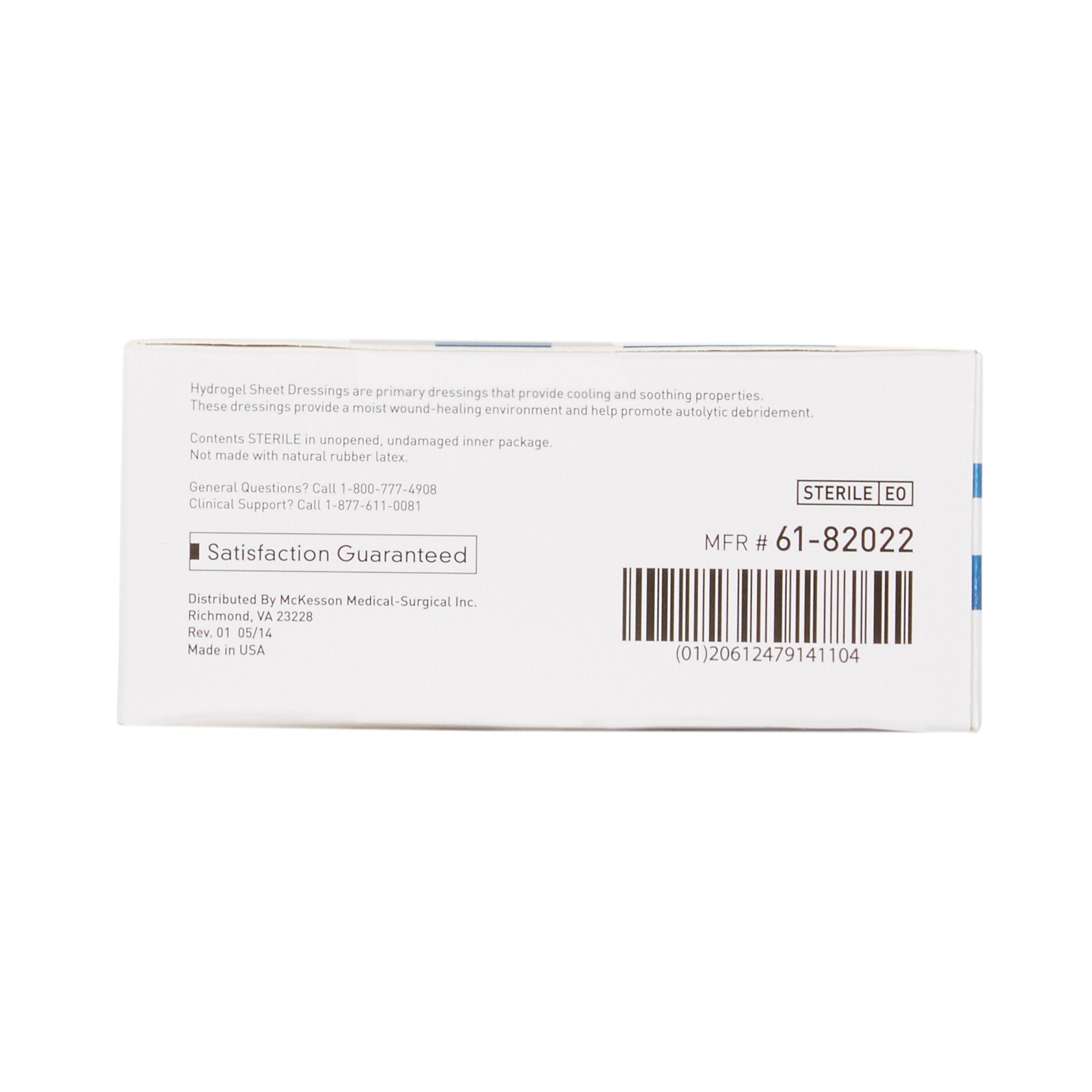 McKesson Hydrogel Dressing, 2 x 2 Inch 61-82022