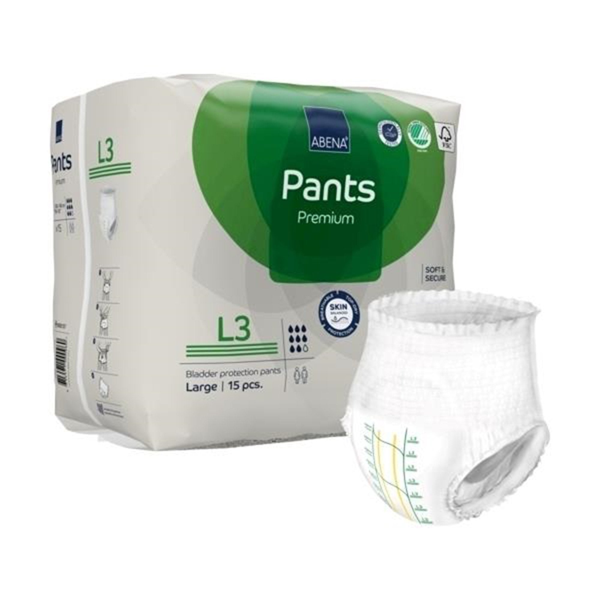 Abena® Premium Pants L3 Incontinence Brief, Large 1000021327