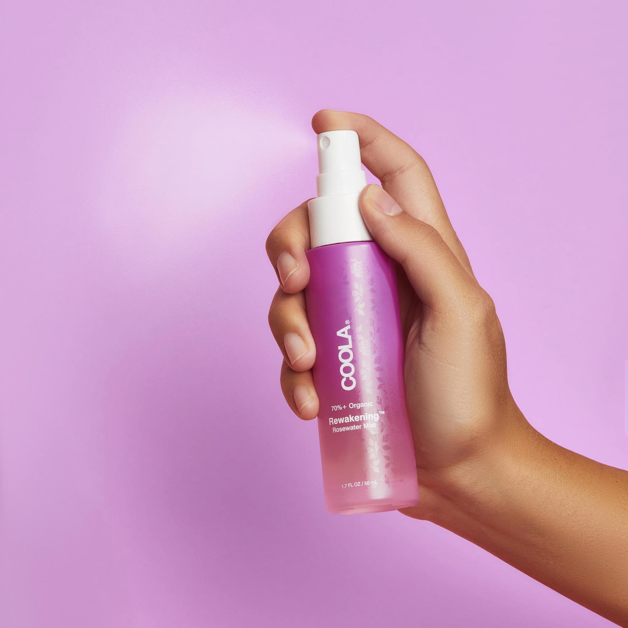Facial Moisturizer Rewakening™ Rosewater Mist Face Spray 1.7 oz. Spray Bottle Floral Scent Liquid CL10300