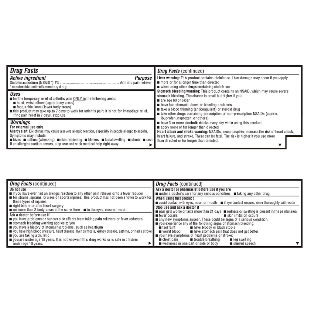 Geri-Care® 1% Diclofenac Sodium Topical Gel NSAID Arthritis Pain Reliever S140-01-GCP