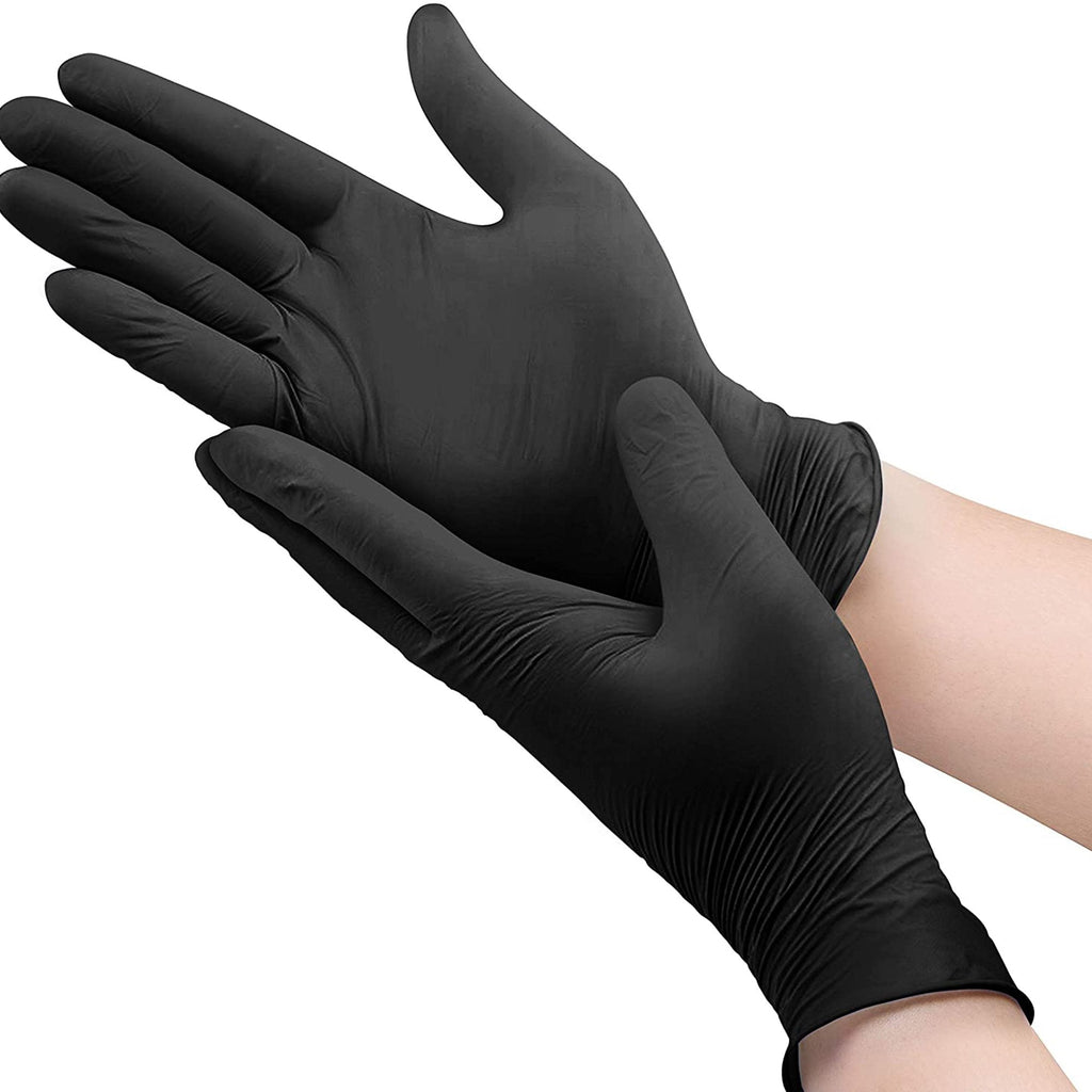 Microflex® MidKnight™ Touch 93-732 Nitrile Exam Glove, Extra Small, Black 93732060