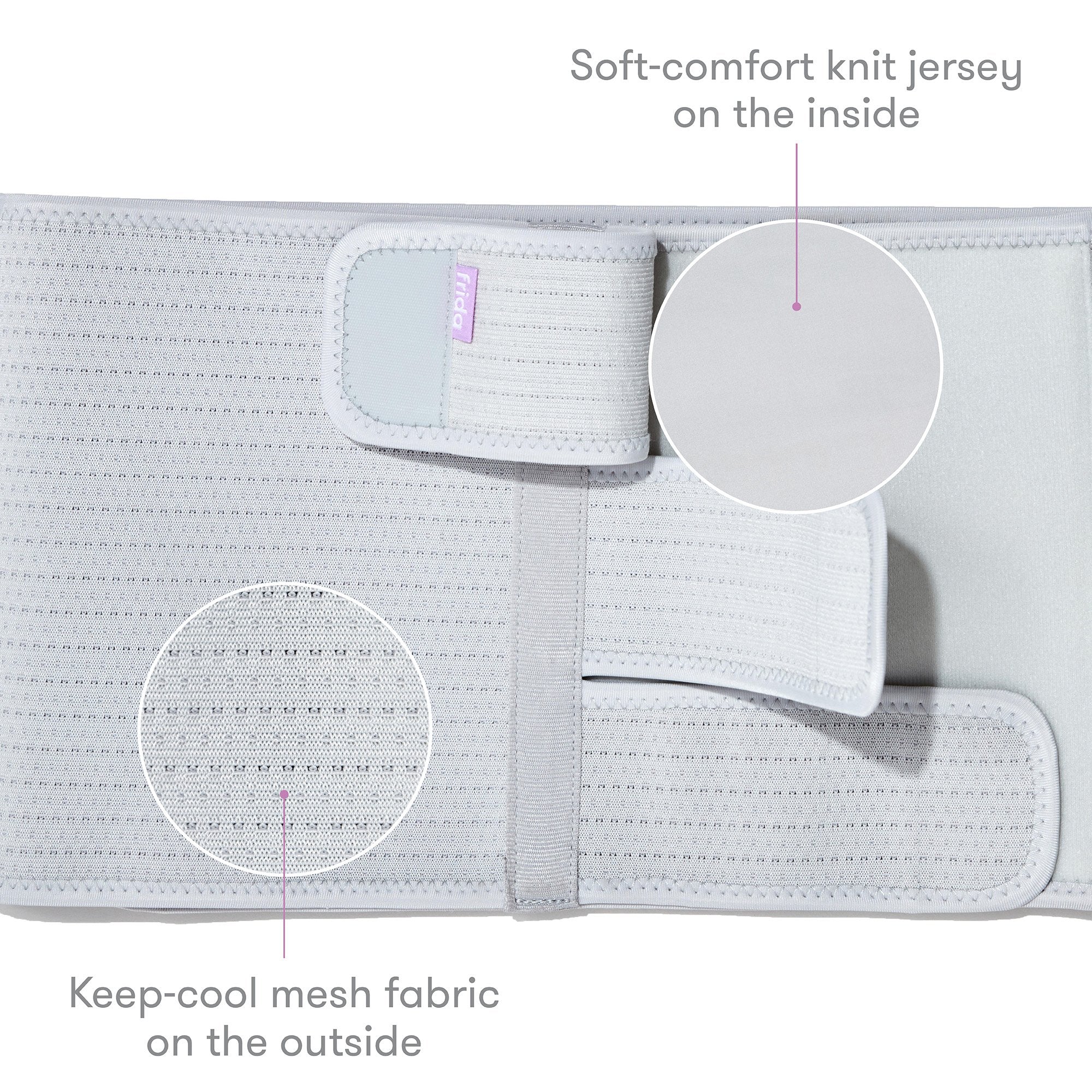 Abdominal Binder Fridababy® Small / Medium Hook and Loop Strap Closure 29 to 46 Inch Waist Circumference Adult 500001066