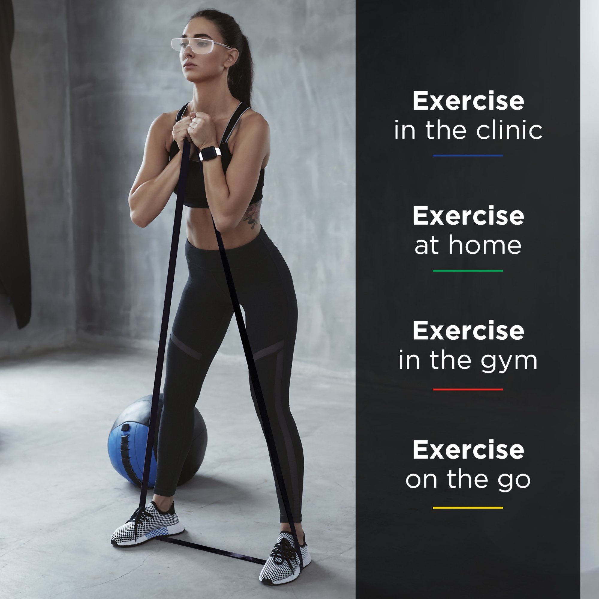 TheraBand® Exercise Resistance Band, Black, 6 Inch x 25 Yard, X-Heavy Resistance 81234780