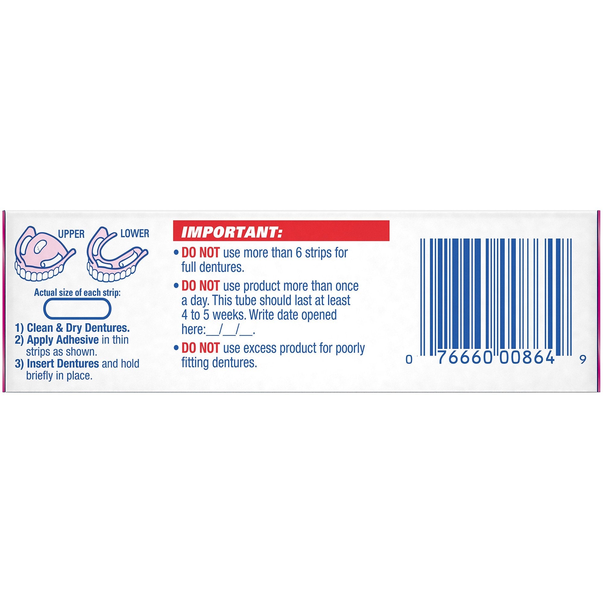 Fixodent Original Denture Adhesive Cream, 1.4 oz 00076660300385