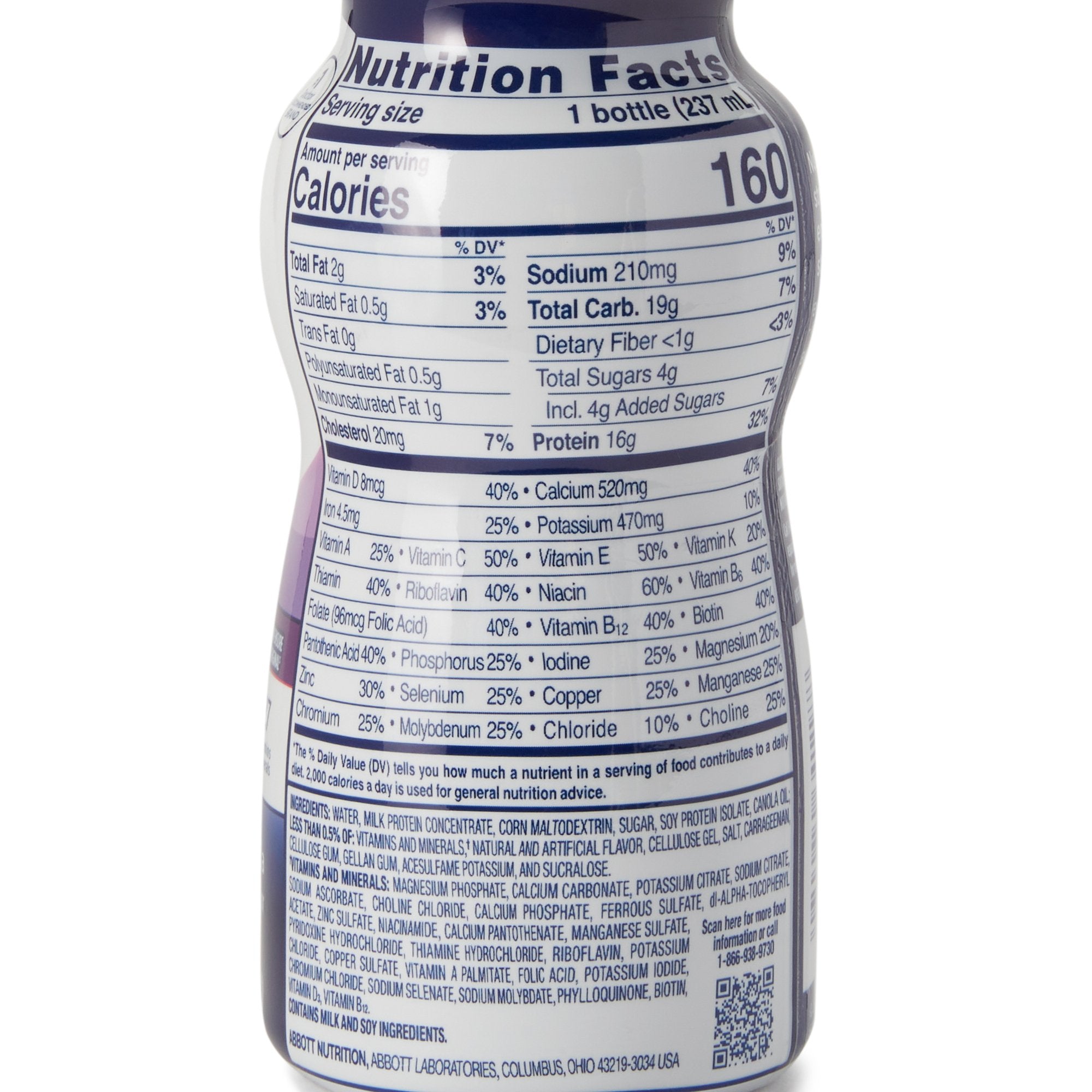 Ensure® High Protein Shake, Vanilla, 8-ounce bottle 64117