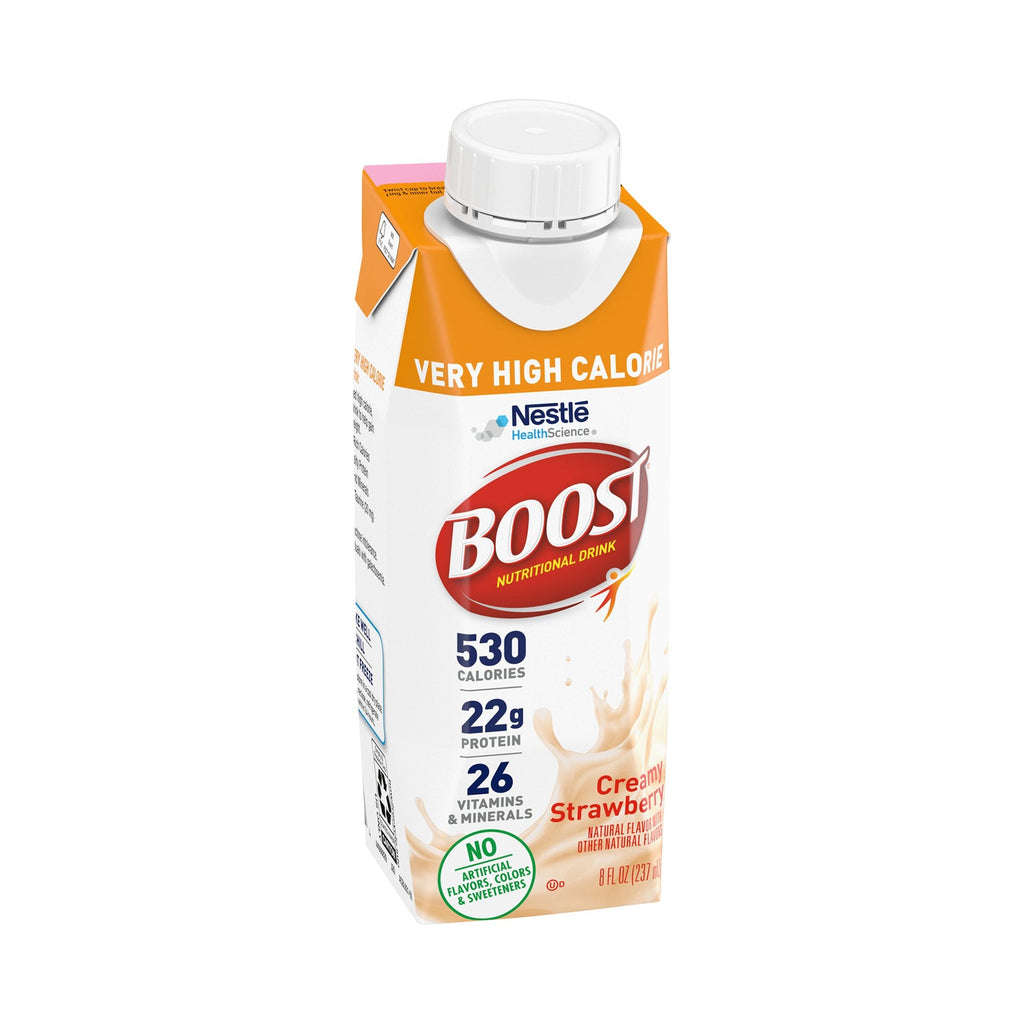 Boost® Very High Calorie Strawberry Nutritional Drink, 8-ounce carton 00043900661452