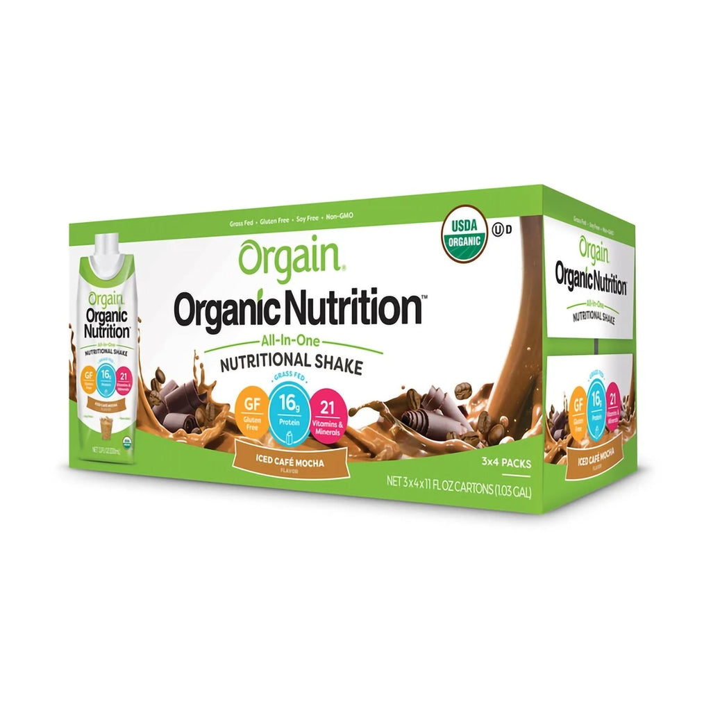 Orgain® Organic Nutrition™ Iced Café Mocha Nutritional Shake, 11-ounce carton 860547000075