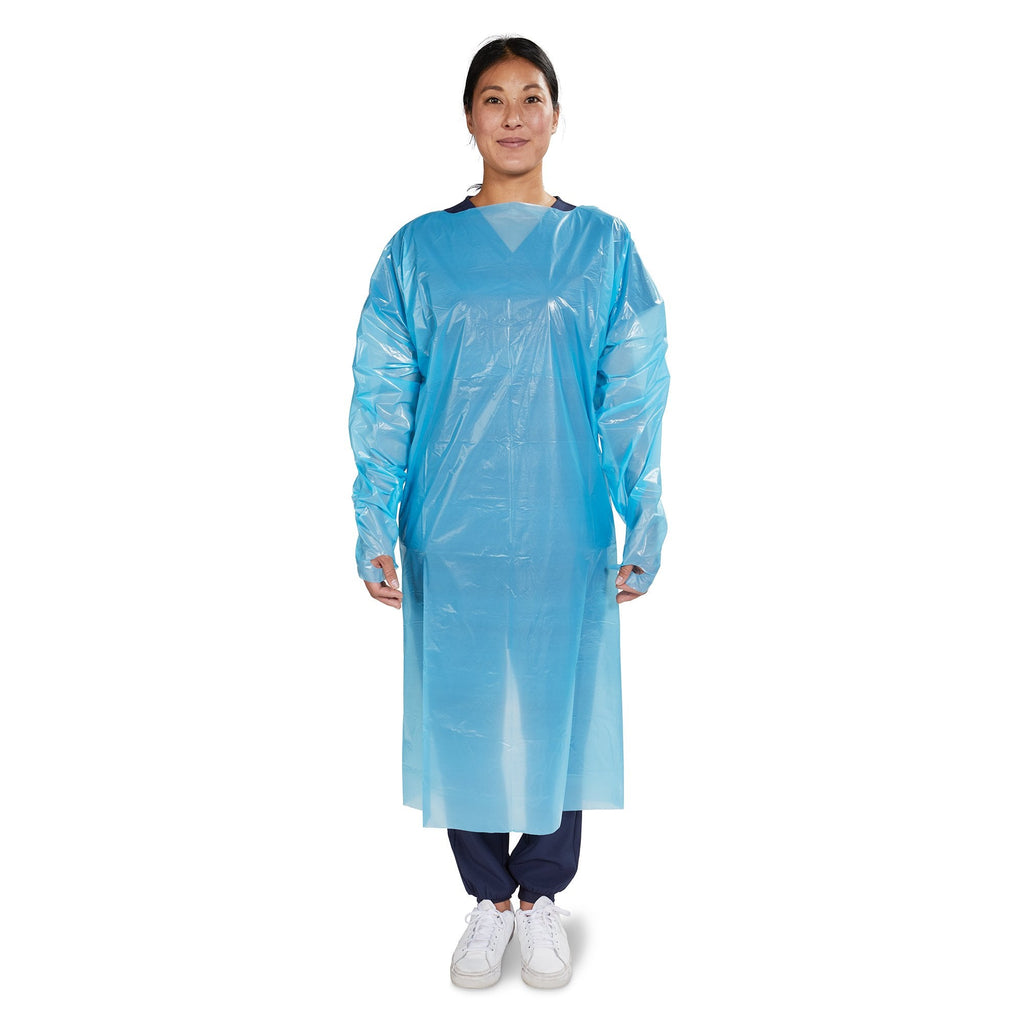 McKesson Nonrated Isolation Gown, Blue, Extra Large 16-NRTWTCB1-XL