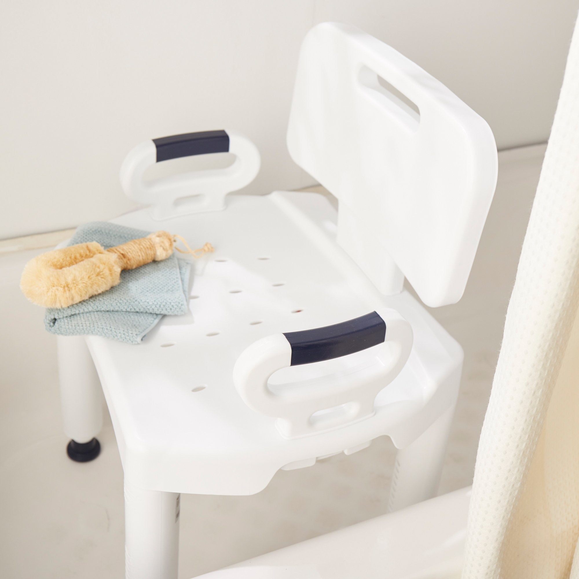 McKesson Bath Bench with Removable Arm Rail and Back, 20½ Inch Width 146-RTL12505
