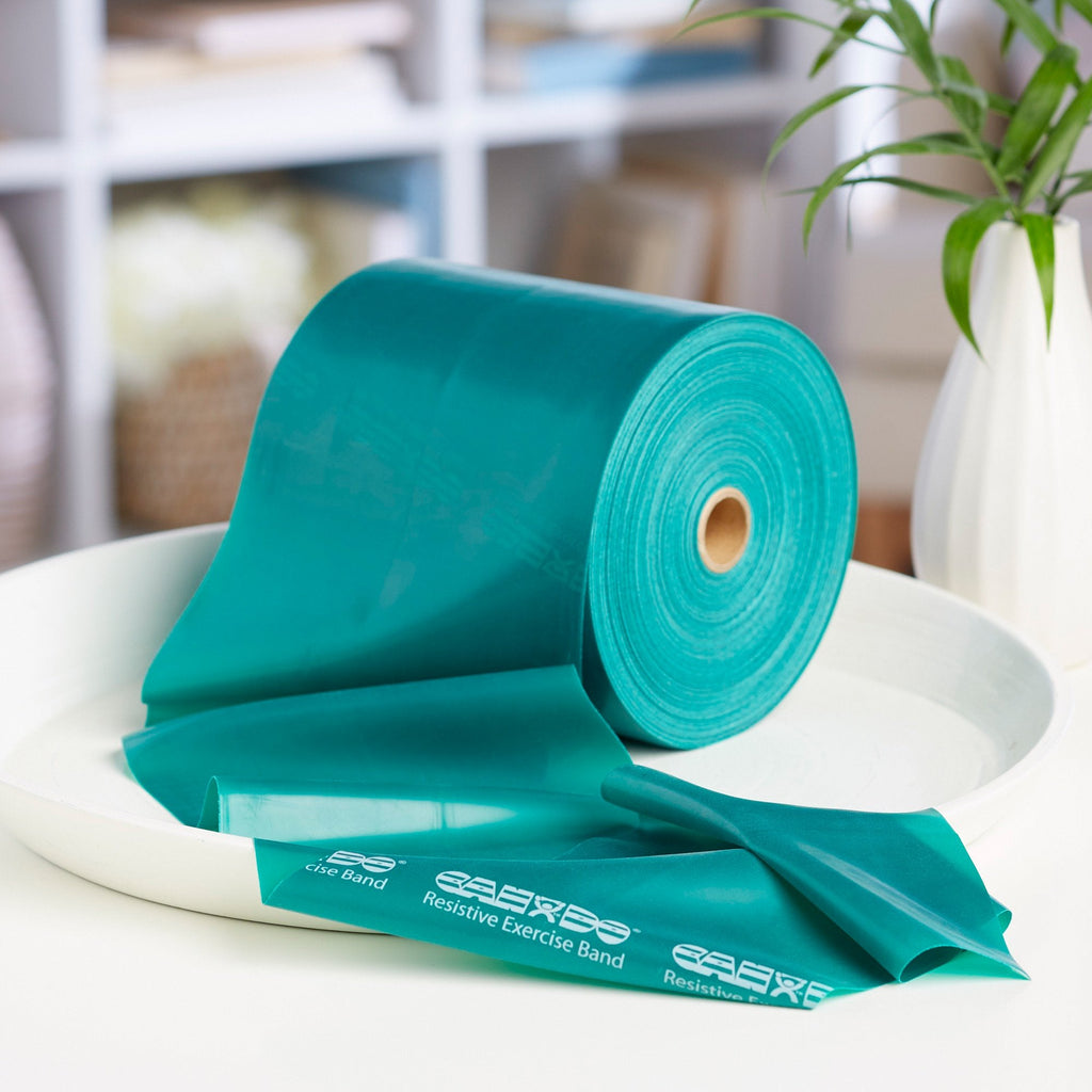 McKesson Exercise Resistance Band, Green, 5 Inch x 50 Yard, Medium Resistance 169-5223