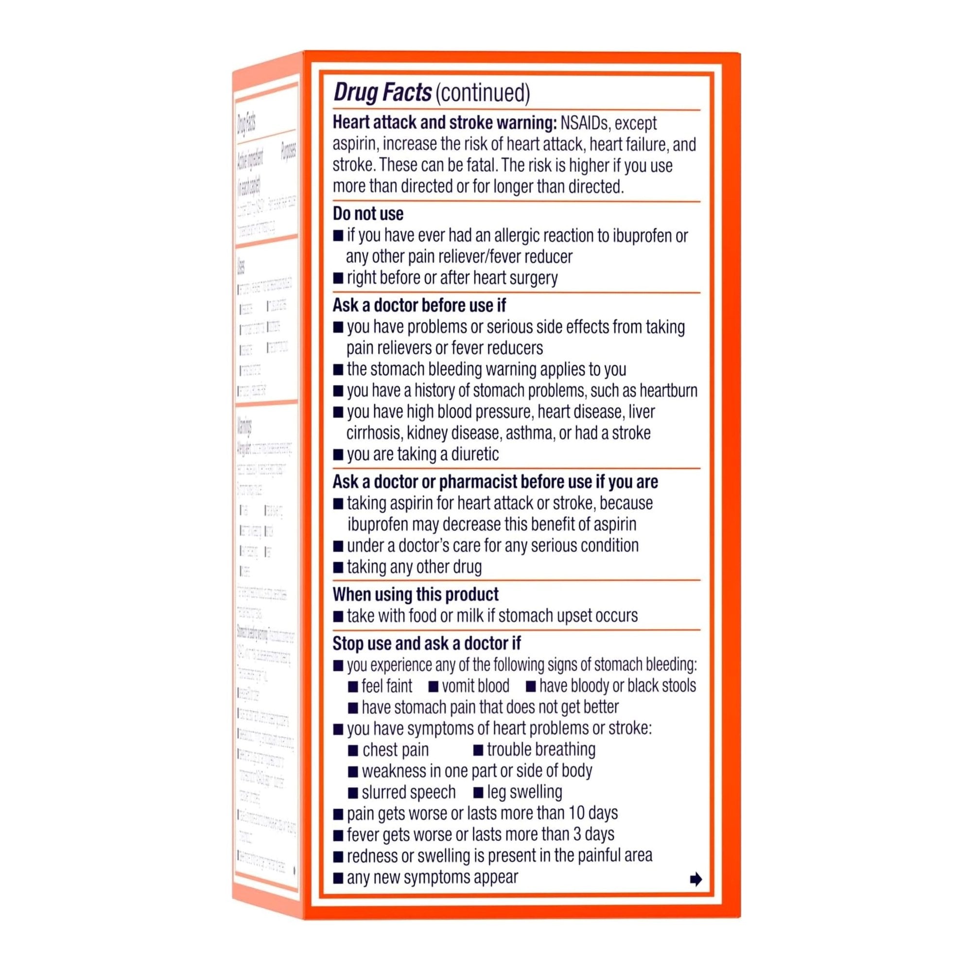 Motrin IB Ibuprofen Coated Caplets 50580023003