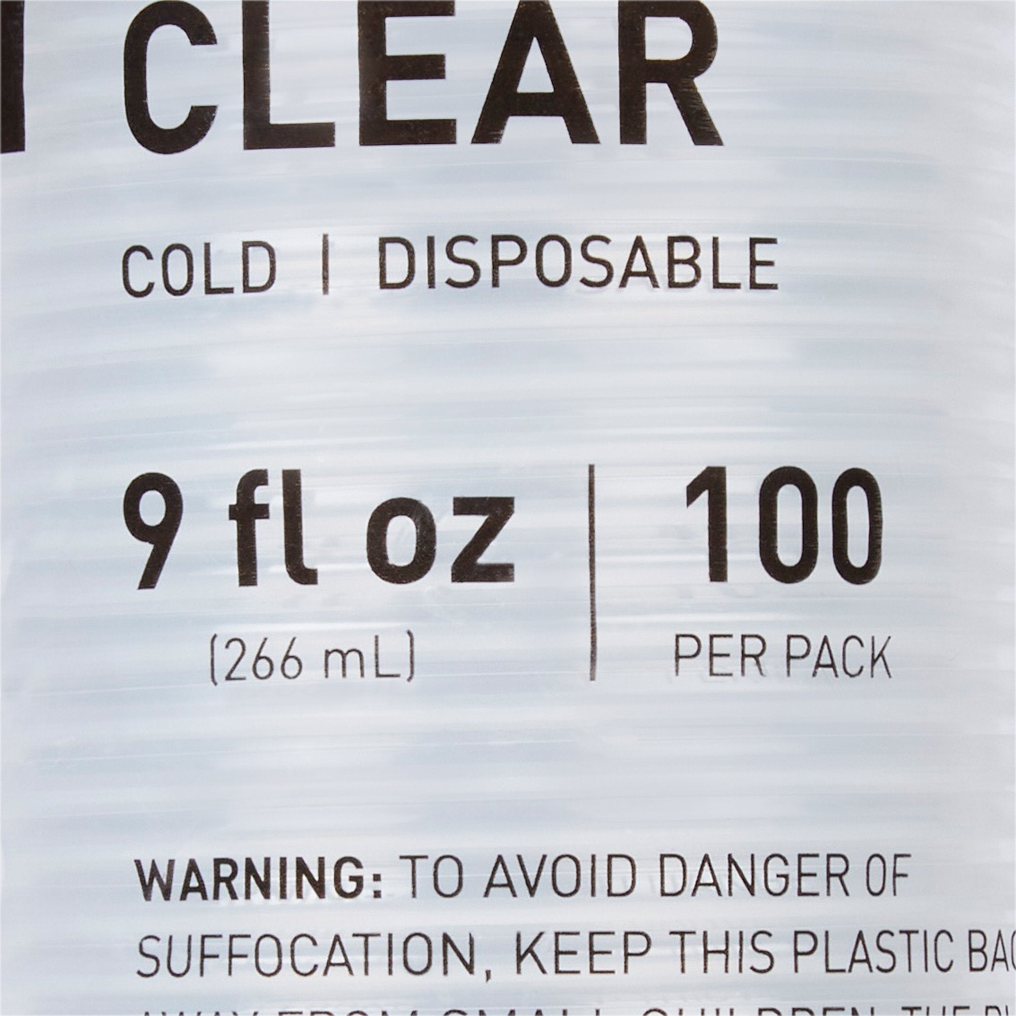 McKesson Polypropylene Drinking Cups, 9 oz., Clear 16-PDC9