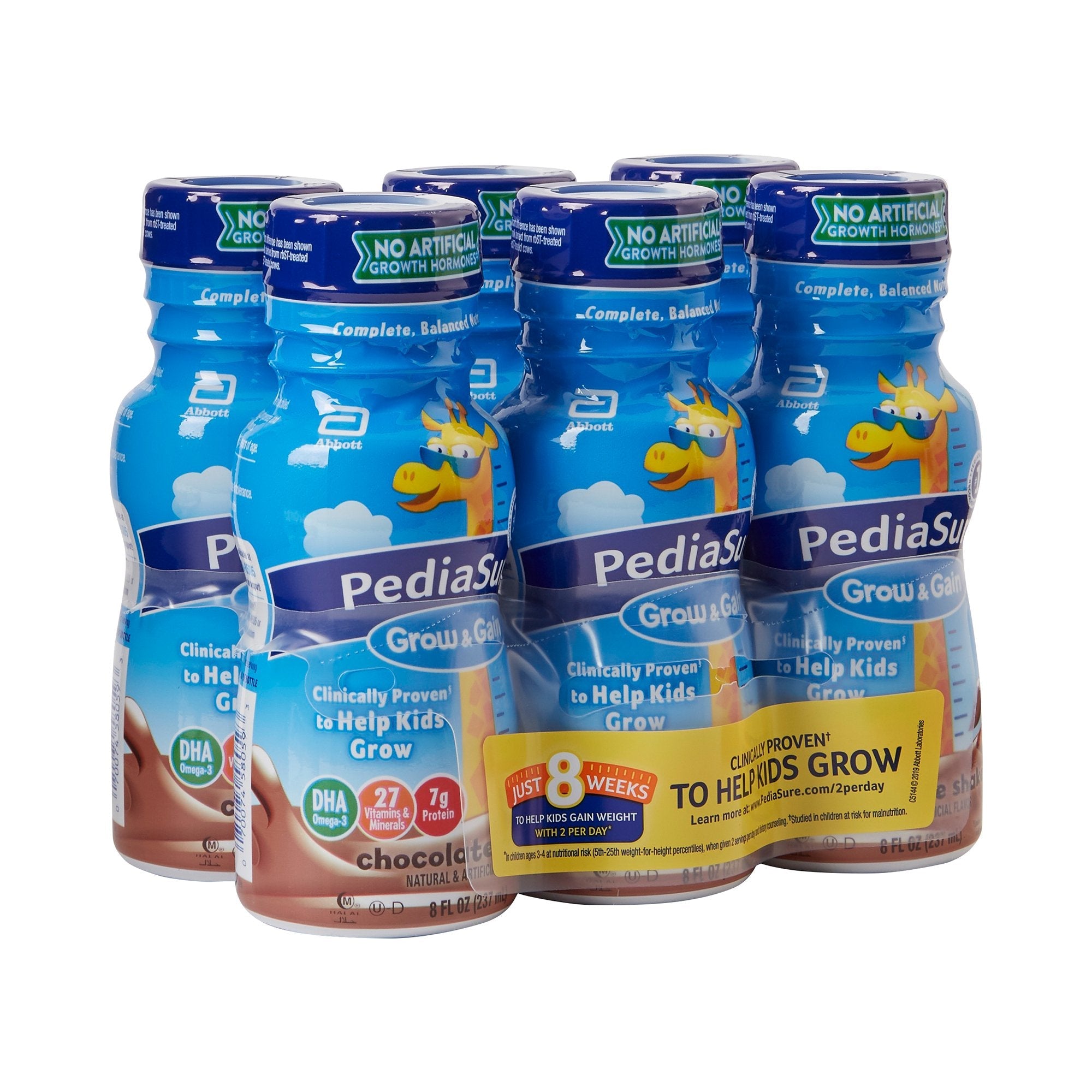PediaSure® Grow & Gain Chocolate Shake, 8-ounce bottle 58058