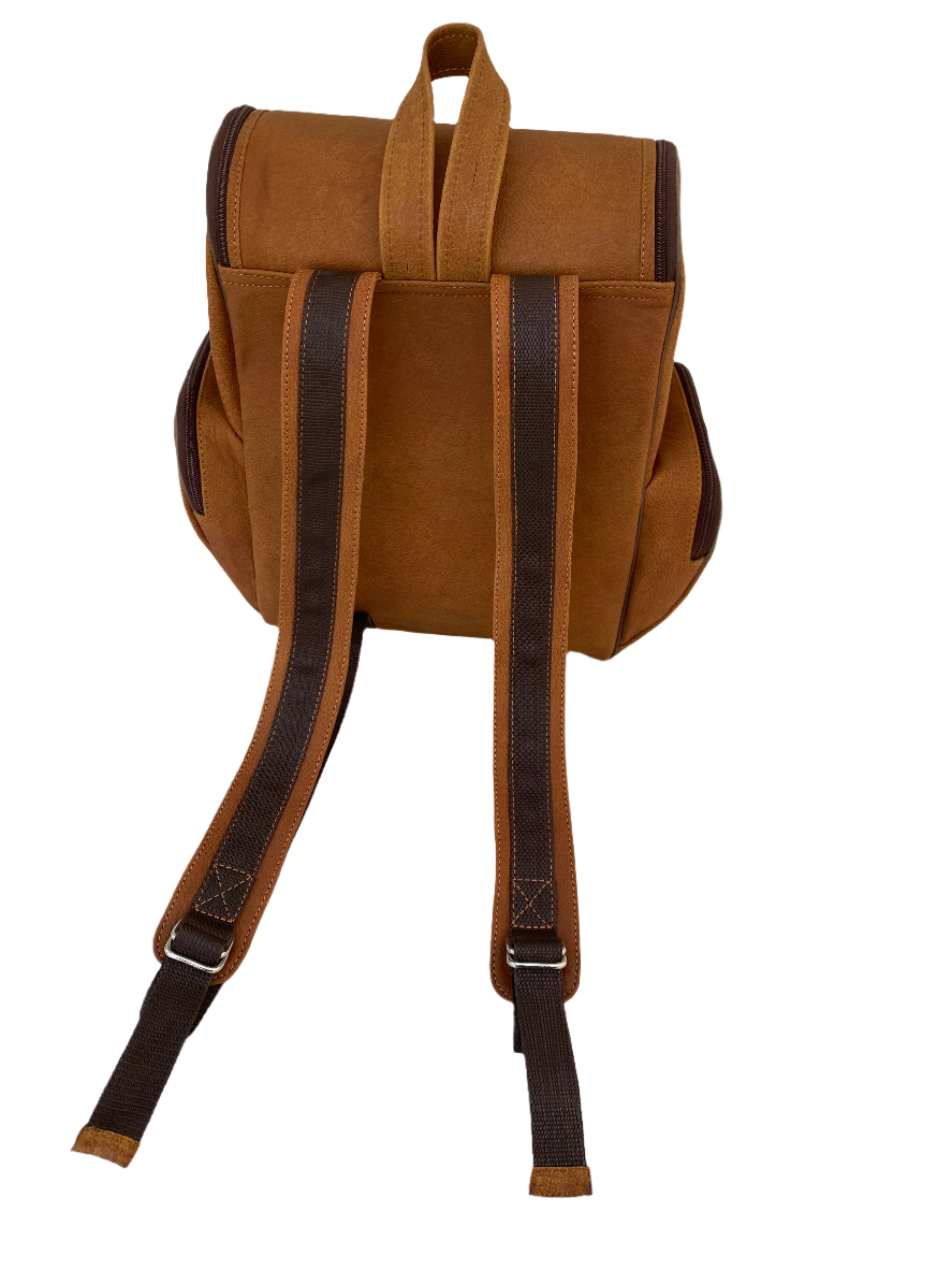 Premium Full Grain Leather Backpack: Classic Style & Durability"