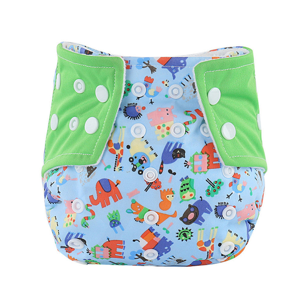 Baby diaper Infant Printed Cloth Diapers Reusable Nappy Washable Snap Nappy