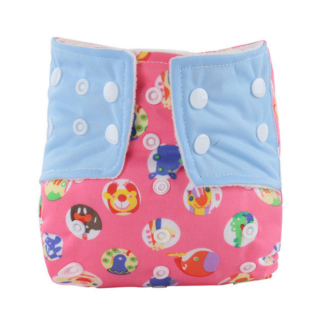 Baby diaper Infant Printed Cloth Diapers Reusable Nappy Washable Snap Nappy