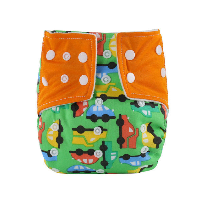 Baby diaper Infant Printed Cloth Diapers Reusable Nappy Washable Snap Nappy