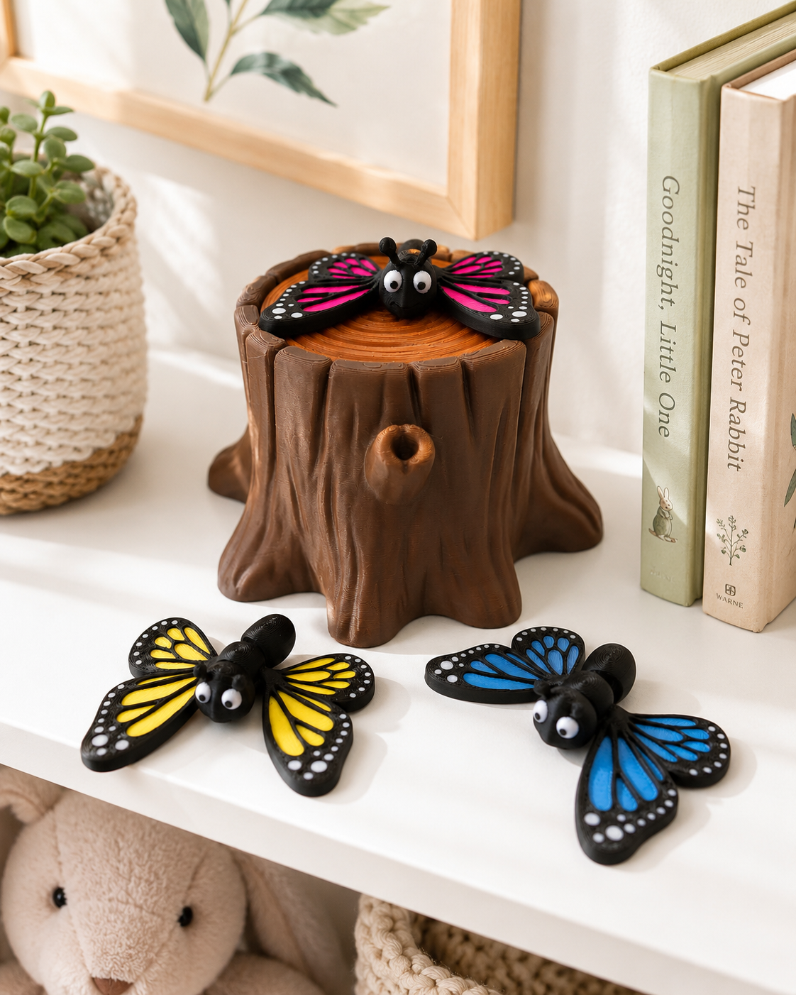 Butterfly Playset with Tree Stump
