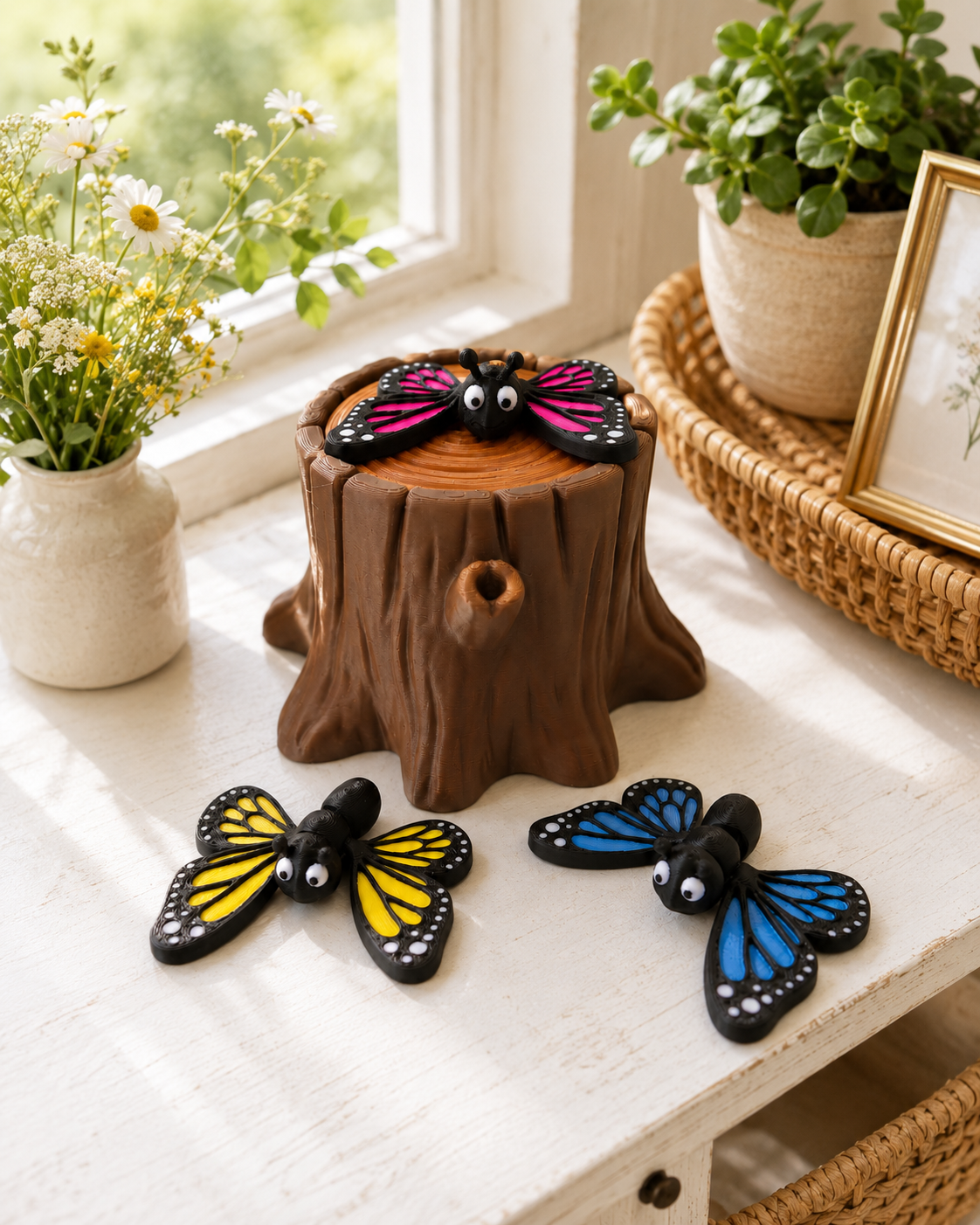 Butterfly Playset with Tree Stump