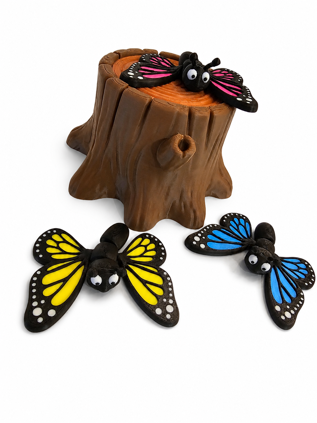 Butterfly Playset with Tree Stump