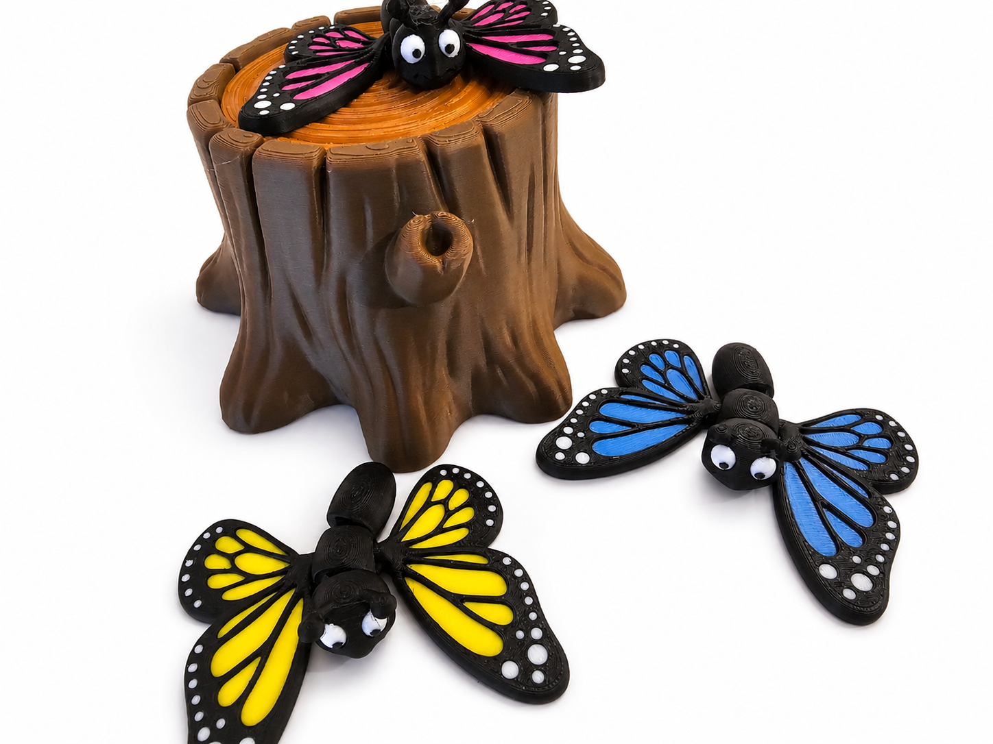 Butterfly Playset with Tree Stump